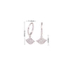 1 Pair Sweet Lips Sterling Silver Inlay Zircon White Gold Plated Gold Plated Drop Earrings