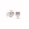 1 Pair Ins Style Modern Style Heart Shape Sterling Silver Plating Ear Studs