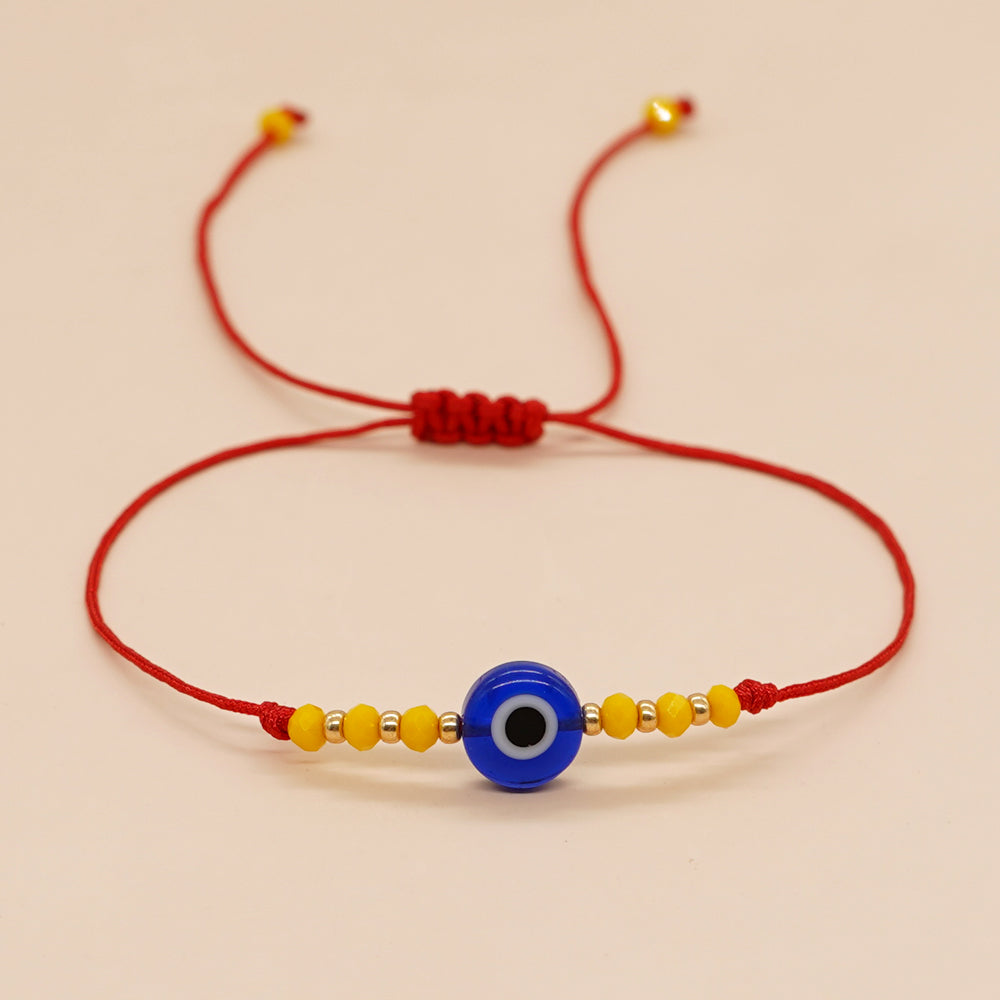 Simple Style Commute Eye Copper Beaded Bracelets