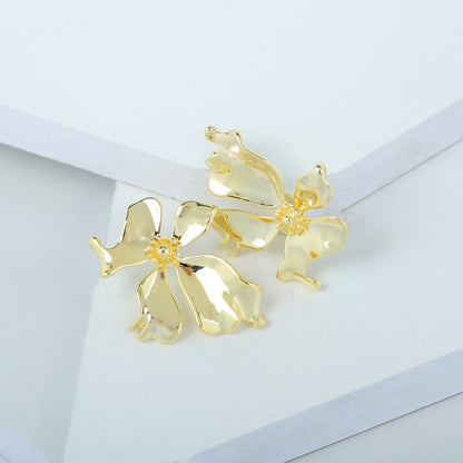 Sweet Tassel Flower Alloy Plating Women's Drop Earrings Ear Studs