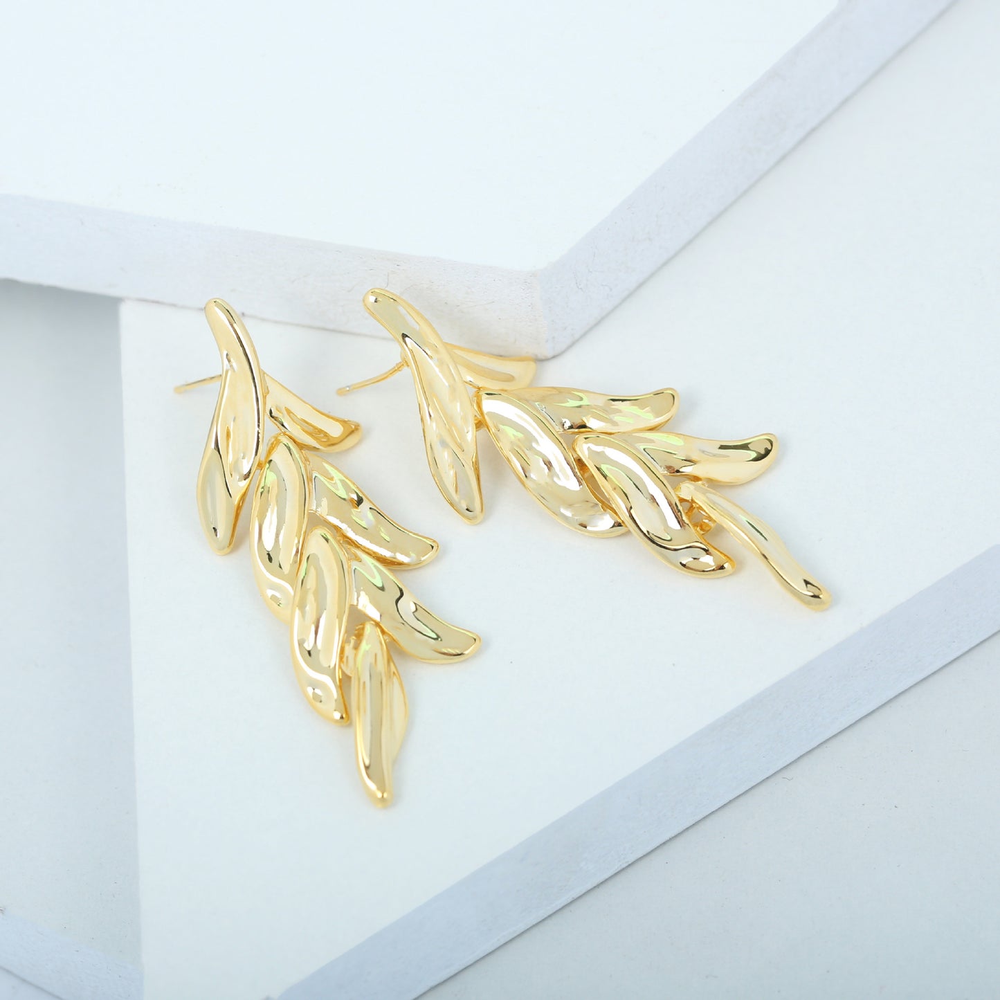 Sweet Tassel Flower Alloy Plating Women's Drop Earrings Ear Studs