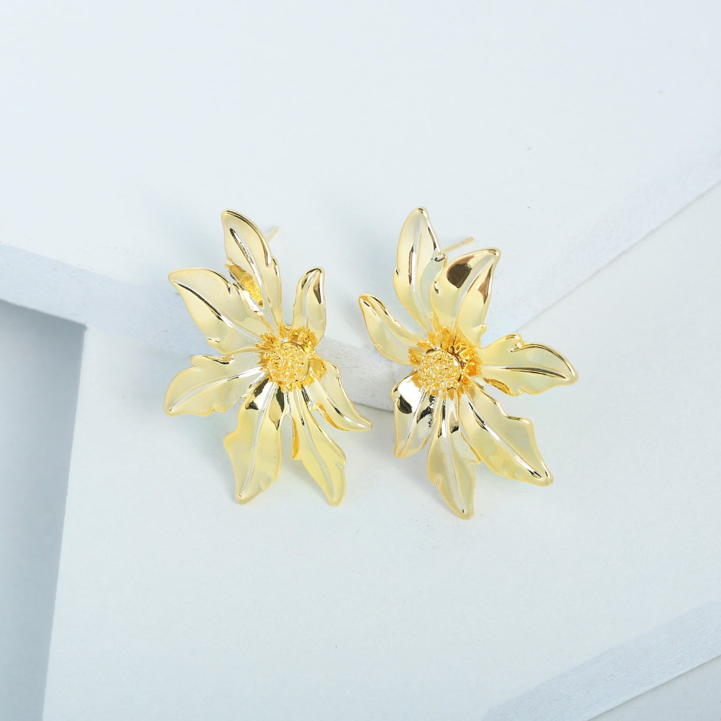 Sweet Tassel Flower Alloy Plating Women's Drop Earrings Ear Studs