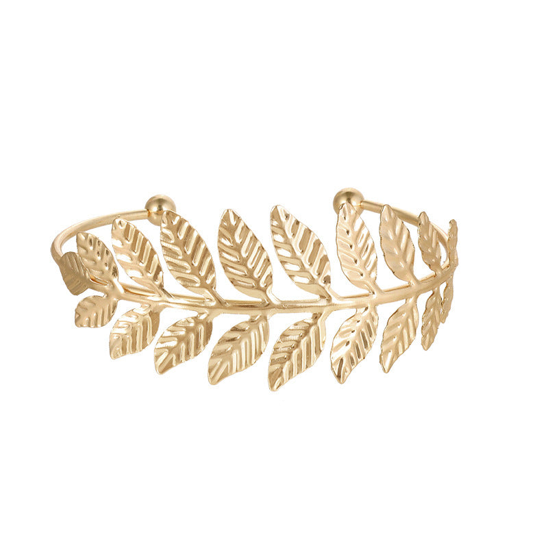 Streetwear Leaf Iron Plating Women'S