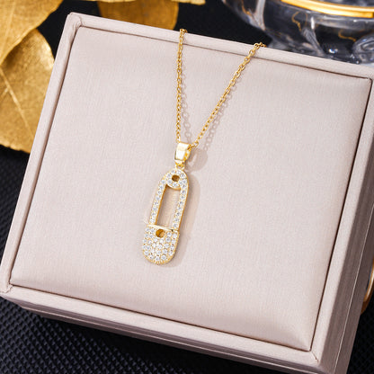 Elegant Letter Dreamcatcher Heart Shape Stainless Steel Plating Inlay Artificial Pearls Zircon Pendant Necklace