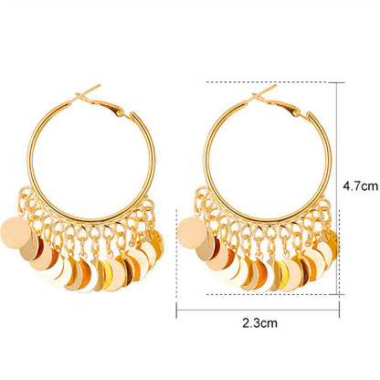 Simple Style Streetwear Solid Color Metal Copper Plating Hollow Out Inlay Zircon 18k Gold Plated Gold Plated Silver Plated Women's Earrings