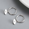 1 Pair Classic Style Eye Sterling Silver Inlay Artificial Gemstones Earrings