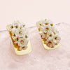 1 Pair Romantic Sweet Flower Stainless Steel Polishing Plating Gold Plated Ear Studs