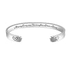 Simple Style Letter Stainless Steel Cuff Bracelets