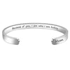 Simple Style Letter Stainless Steel Cuff Bracelets