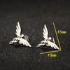 1 Pair Lady Animal Stainless Steel Irregular Plating Ear Studs