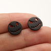 1 Pair Funny Simple Style Cool Style Smiley Face Plating Hollow Out Stainless Steel Ear Studs