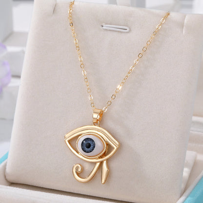 Ethnic Style Devil's Eye Alloy Plating Women's Pendant Necklace