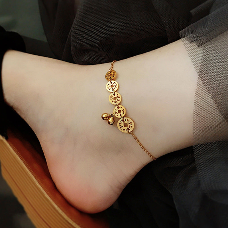 1 Piece Fashion Butterfly Stainless Steel Plating Women's Anklet