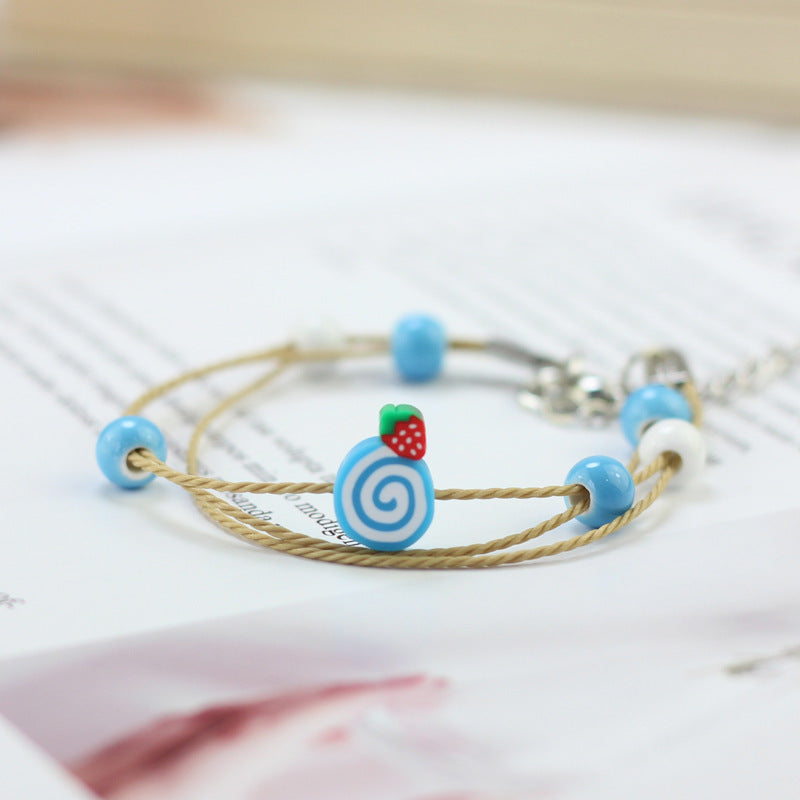 Simple Style Fruit Soft Clay Women's Bracelets