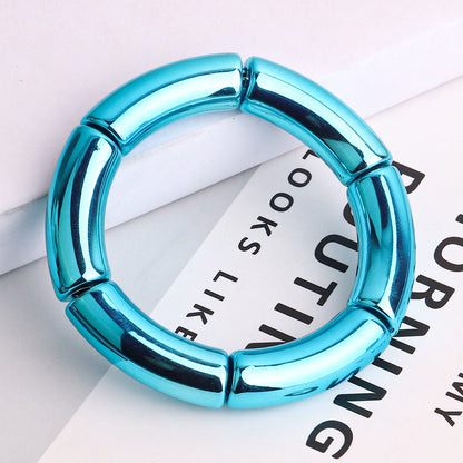 Commute Color Block Arylic Wholesale Bangle