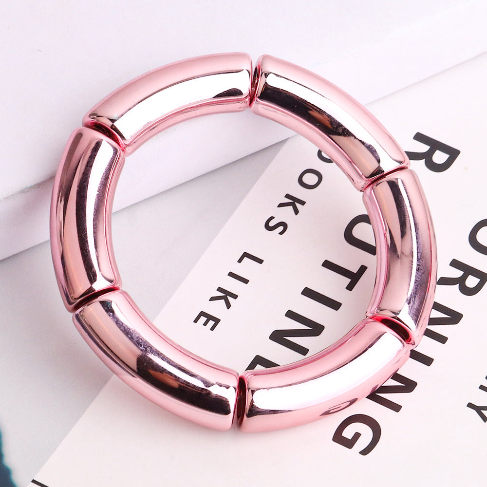 Commute Color Block Arylic Wholesale Bangle