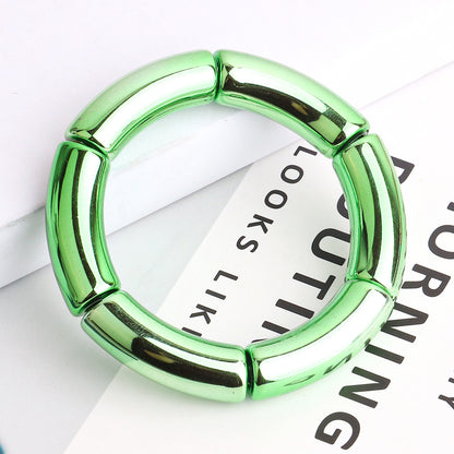 Commute Color Block Arylic Wholesale Bangle