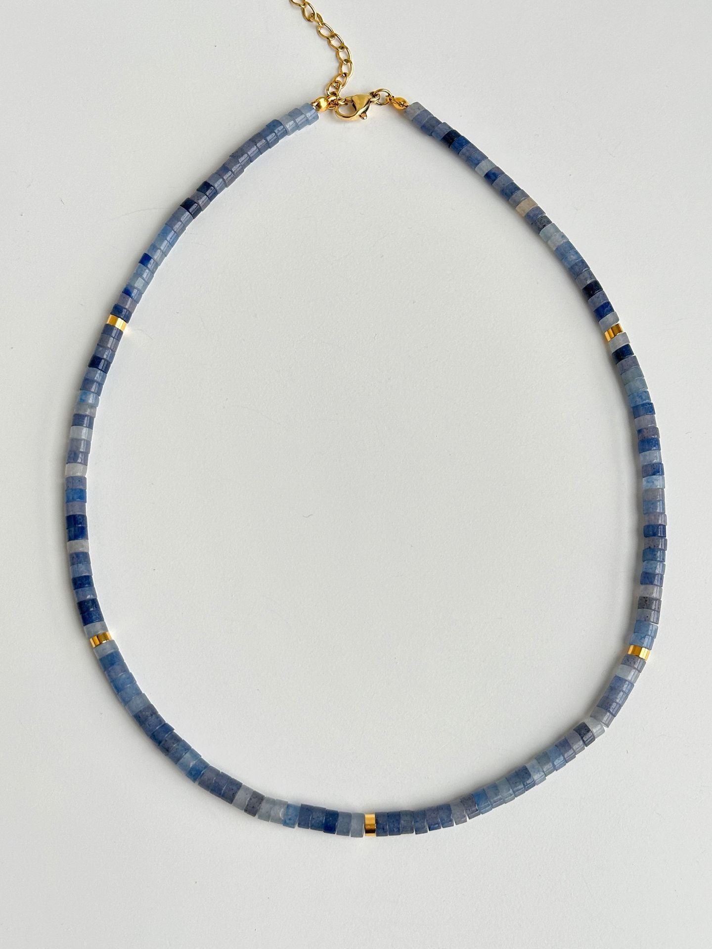 Ig Style Natural Stone Beaded Necklace