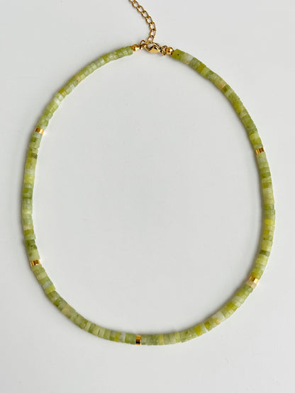 Ig Style Natural Stone Beaded Necklace