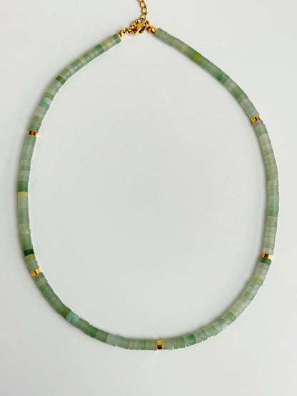 Ig Style Natural Stone Beaded Necklace