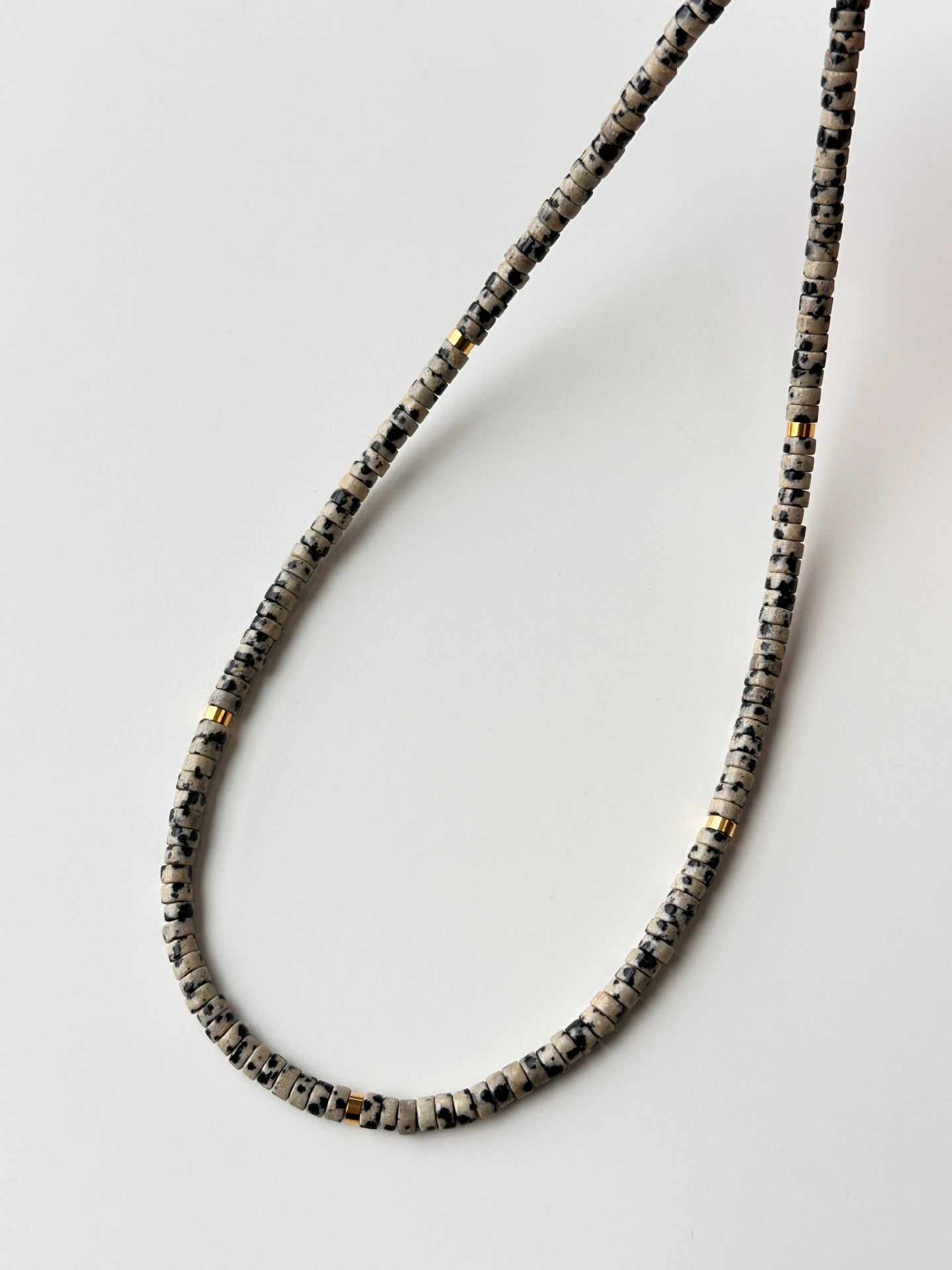 Ig Style Natural Stone Beaded Necklace