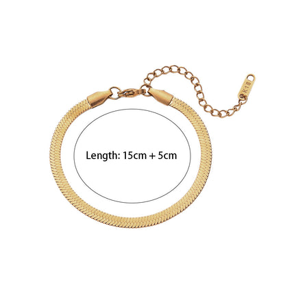 Simple Style Solid Color Stainless Steel Plating 18k Gold Plated Necklace