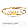 Cute Simple Style Crown 201 Stainless Steel Patchwork Girl'S Bracelets