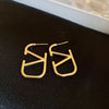 1 Pair Simple Style Geometric Heart Shape Plating Copper Earrings