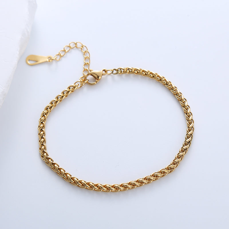 Modern Style Simple Style Star Stainless Steel Patchwork Plating 18k Gold Plated Bracelets