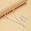 Simple Style Solid Color Rhinestone Inlay Zircon Jewelry Set