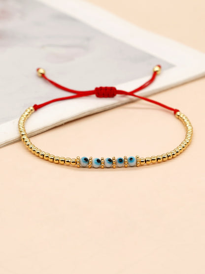 Casual Simple Style Eye Glass Rope Beaded Braid Women's Bracelets