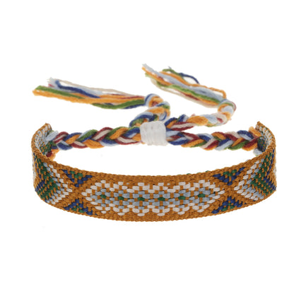 Ethnic Style Geometric Polyester Cotton Knitting Unisex Bracelets