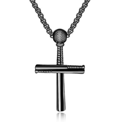 Hip-hop Rock Streetwear Cross Stainless Steel Plating Pendant Necklace