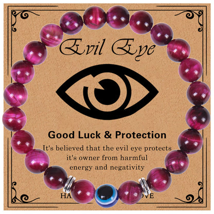 Ethnic Style Devil'S Eye Natural Stone Beaded Bracelets