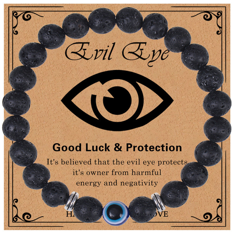 Ethnic Style Devil'S Eye Natural Stone Beaded Bracelets