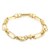 Retro Simple Style Geometric Solid Color Stainless Steel Plating 18k Gold Plated Bracelets