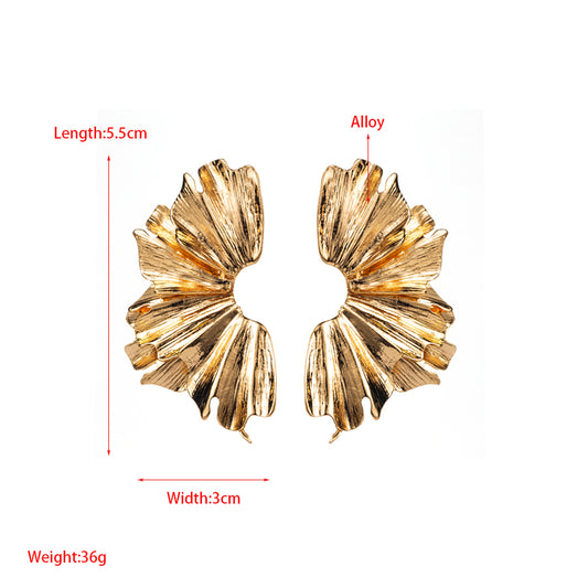 Retro Exaggerated Irregular Alloy Metal Irregular Plating Gold Plated Silver Plated Women's Ear Studs