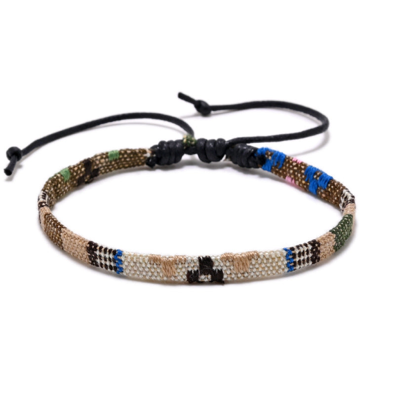 Ethnic Style Color Block Rope Wholesale Bracelets