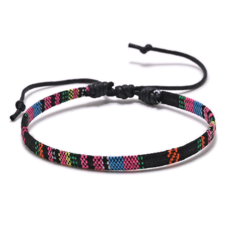 Ethnic Style Color Block Rope Wholesale Bracelets