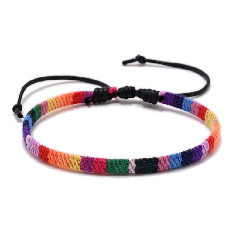 Ethnic Style Color Block Rope Wholesale Bracelets