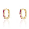 1 Pair Casual Simple Style Round Plating Inlay Copper Zircon Gold Plated Silver Plated Earrings