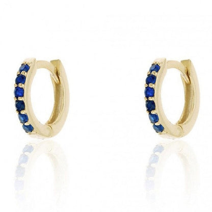 1 Pair Casual Simple Style Round Plating Inlay Copper Zircon Gold Plated Silver Plated Earrings