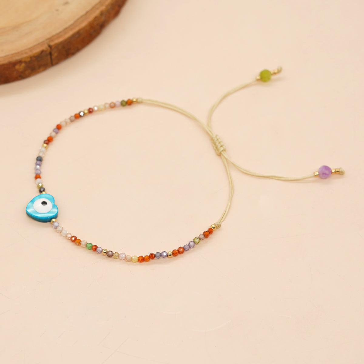 Simple Style Commute Flower Glass Copper Wholesale Bracelets