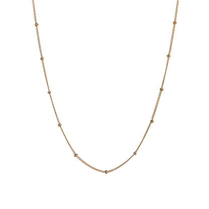 Casual Simple Style Solid Color Stainless Steel 18k Gold Plated Necklace