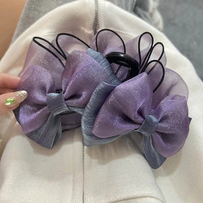 Classic Style Bow Knot Cloth Hair Claws