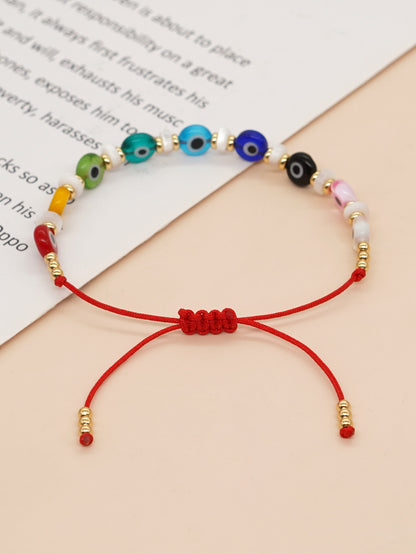 Casual Eye Artificial Crystal Glass Wholesale Bracelets