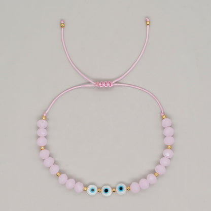 Casual Eye Artificial Crystal Glass Wholesale Bracelets