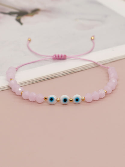 Casual Eye Artificial Crystal Glass Wholesale Bracelets