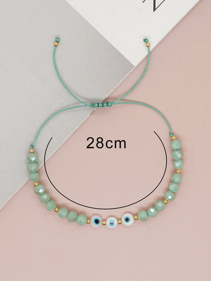 Casual Eye Artificial Crystal Glass Wholesale Bracelets