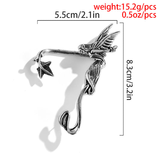 Wholesale Jewelry Punk Classic Style C Shape Cartoon Alloy Irregular Three-dimensional Ear Clips